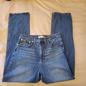 Madewell 90's Straight Blue Denim Jeans